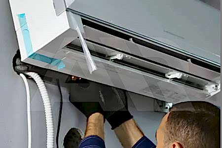 Монтаж внутреннего блока