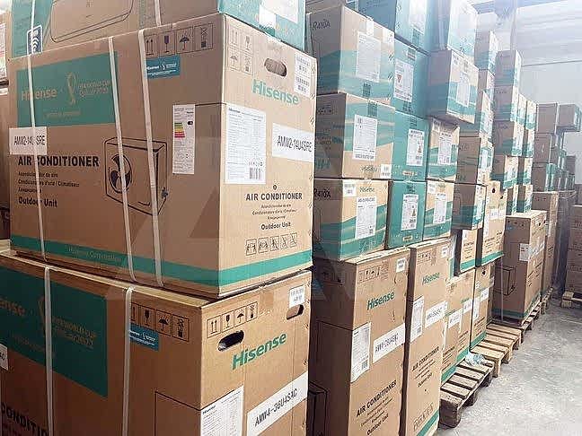 Склад кондиционеров Hisense в Алматые