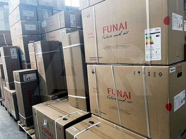 Региональный склад кондиционеров FUNAI в Алматые