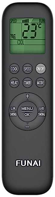 Пульт от сплит-системы FUNAI серии SHOGUN 2024