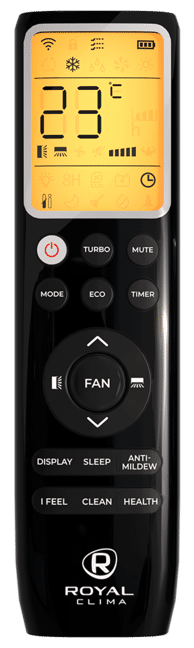 Пульт от кондиционера ROYAL Clima ROYAL SUPREMO NERO Full DC EU Inverter RCI-RSN55HN