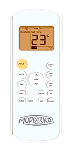 Пульт от МОРОЗКО серии БАЙКАЛ Inverter КНБИ-БКЛ07ОН