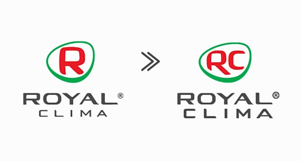 Ребрендинг бренда ROYAL CLIMA, новый логотип Роял Клима
