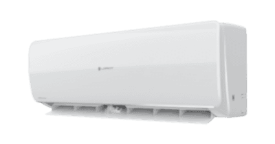 Внутренний блок классической сплит-системы Loriot серии NEON с открытыми жалюзи