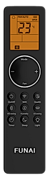 Пульт от классической сплит-системы FUNAI серии DAIJIN