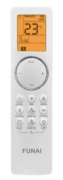 Пульт от инверторной сплит-системы FUNAI серии ONSEN FULL DC Inverter Heat Pump